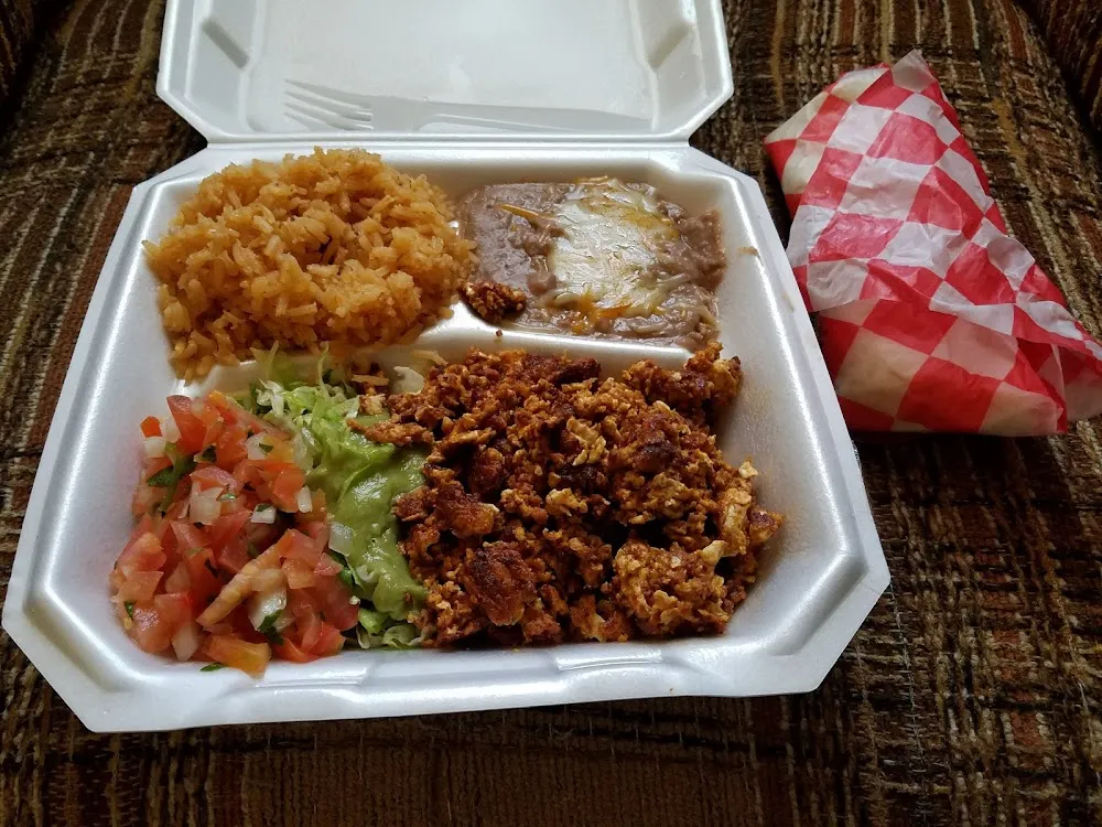 Chorizo Con Huevos Rice and Beans